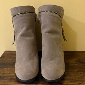 Bviennic UK Taupe Ankle Boots Women’s Boho Bootie Casual Shoes women’s Heels 40